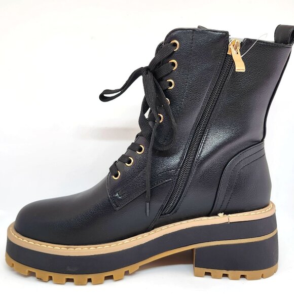 Aqua-Flex Women's Black Smooth Waterproof Boot W/Laces & Zipper Size 8 & 9 - Picture 1 of 10